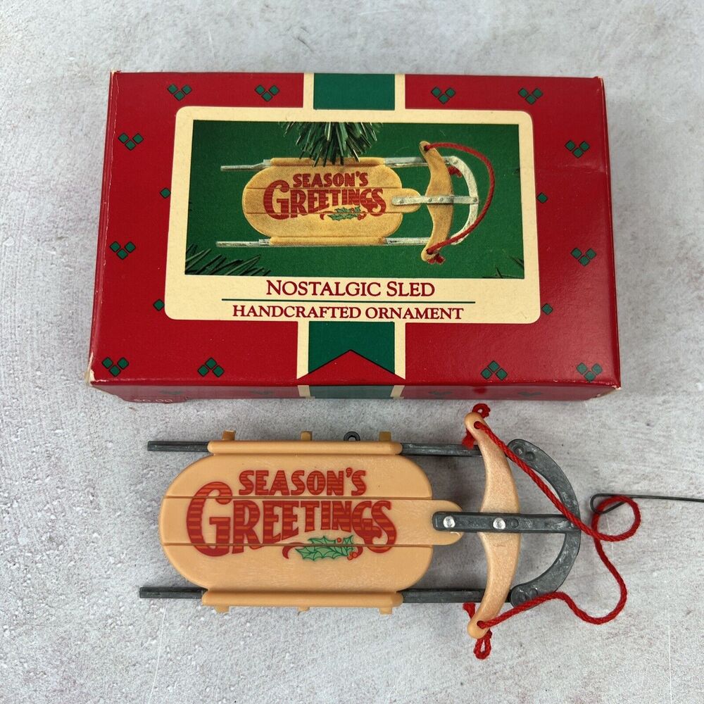 1984 Nostalgic Sled‎ Hallmark Ornament
